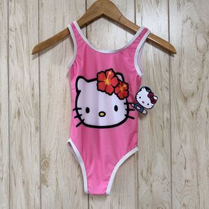 Hello Kitty Sanrio Girls Graphic One Piece Swimsuit S